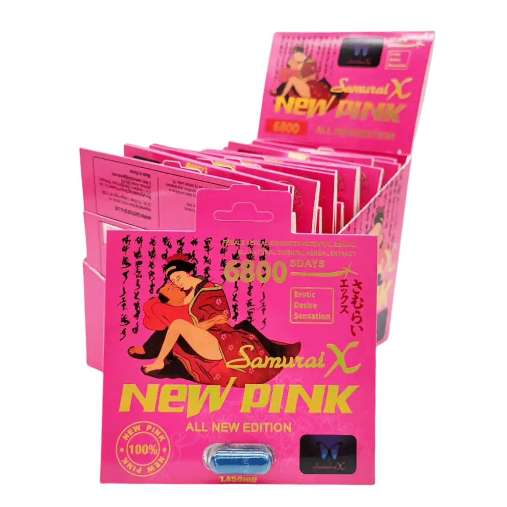 Samurai X New Pink 1450mg Capsule x 24 (for Female)