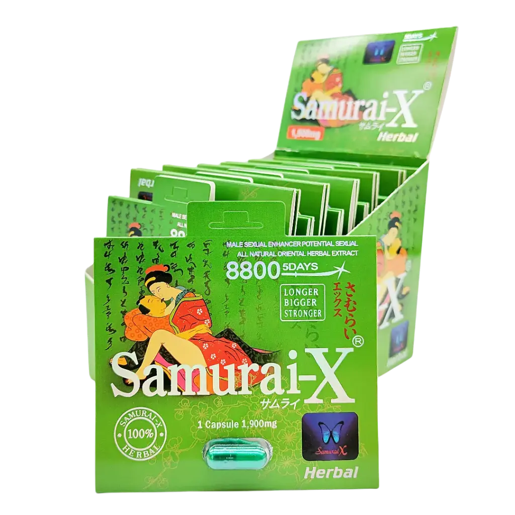 Samurai X New Green 1900mg Capsule x 24