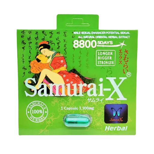 Samurai X New Green 1900mg Capsule