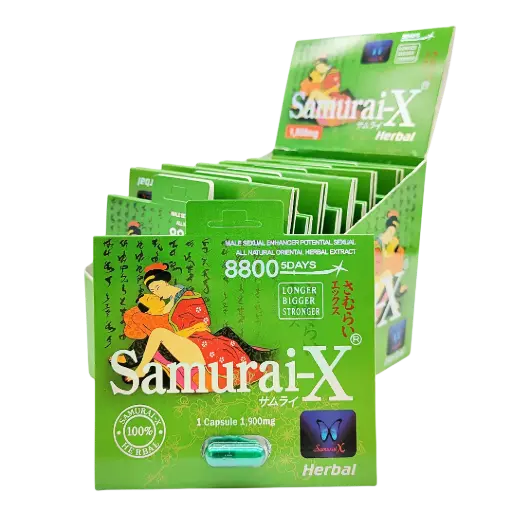 Samurai X New Green 1900mg Capsule x 24